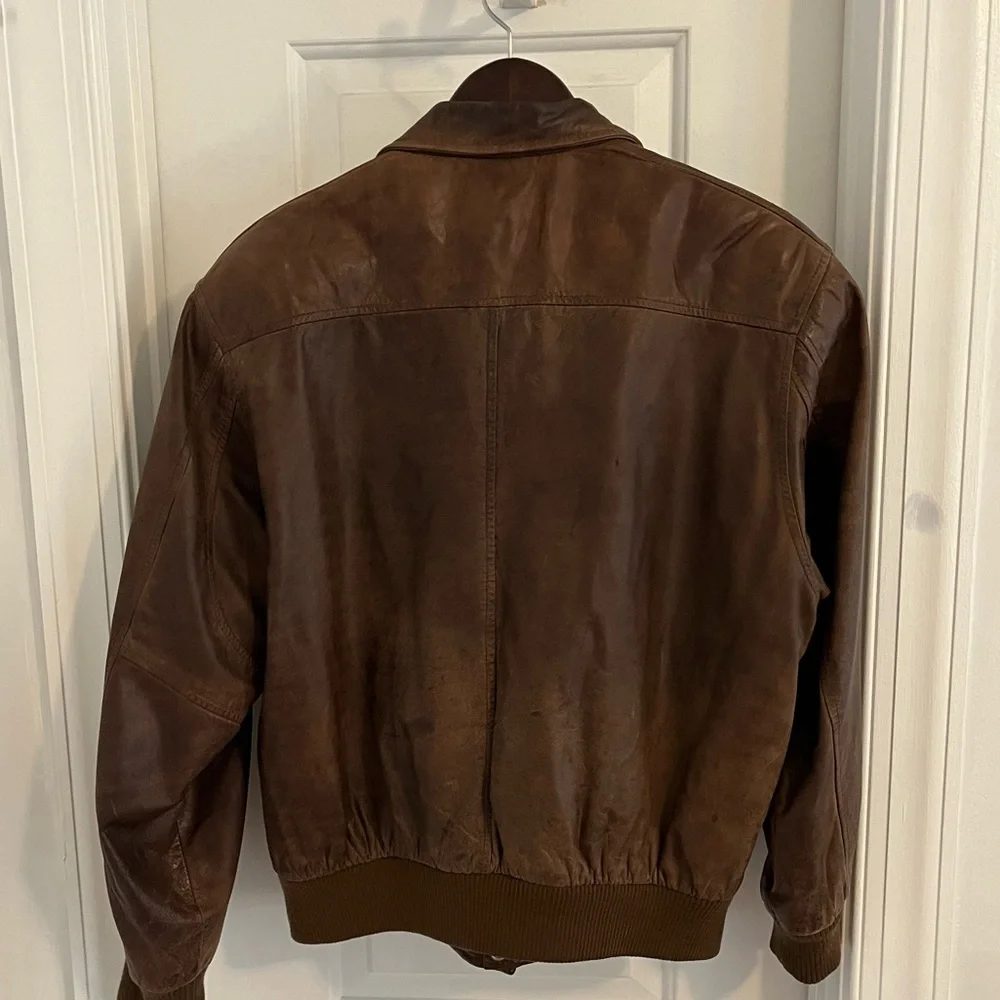 Vintage 90s‎ Aviator Bomber Jacket — Men’s Sz 42 (23.5×26)